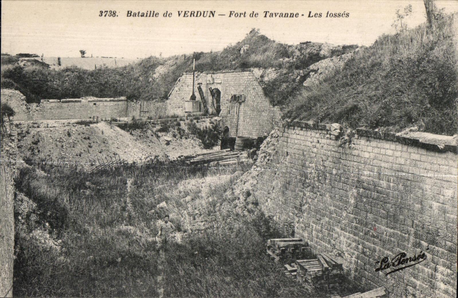 Bataille de VERDUN — Fort de Tavanne - Les tossés — La Pensée