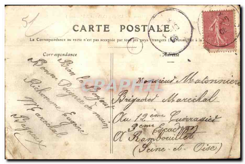 CPA Bagneux Marne L Eglise XIV et XV Siecles Oudinet editeur Champigny Aube — Back