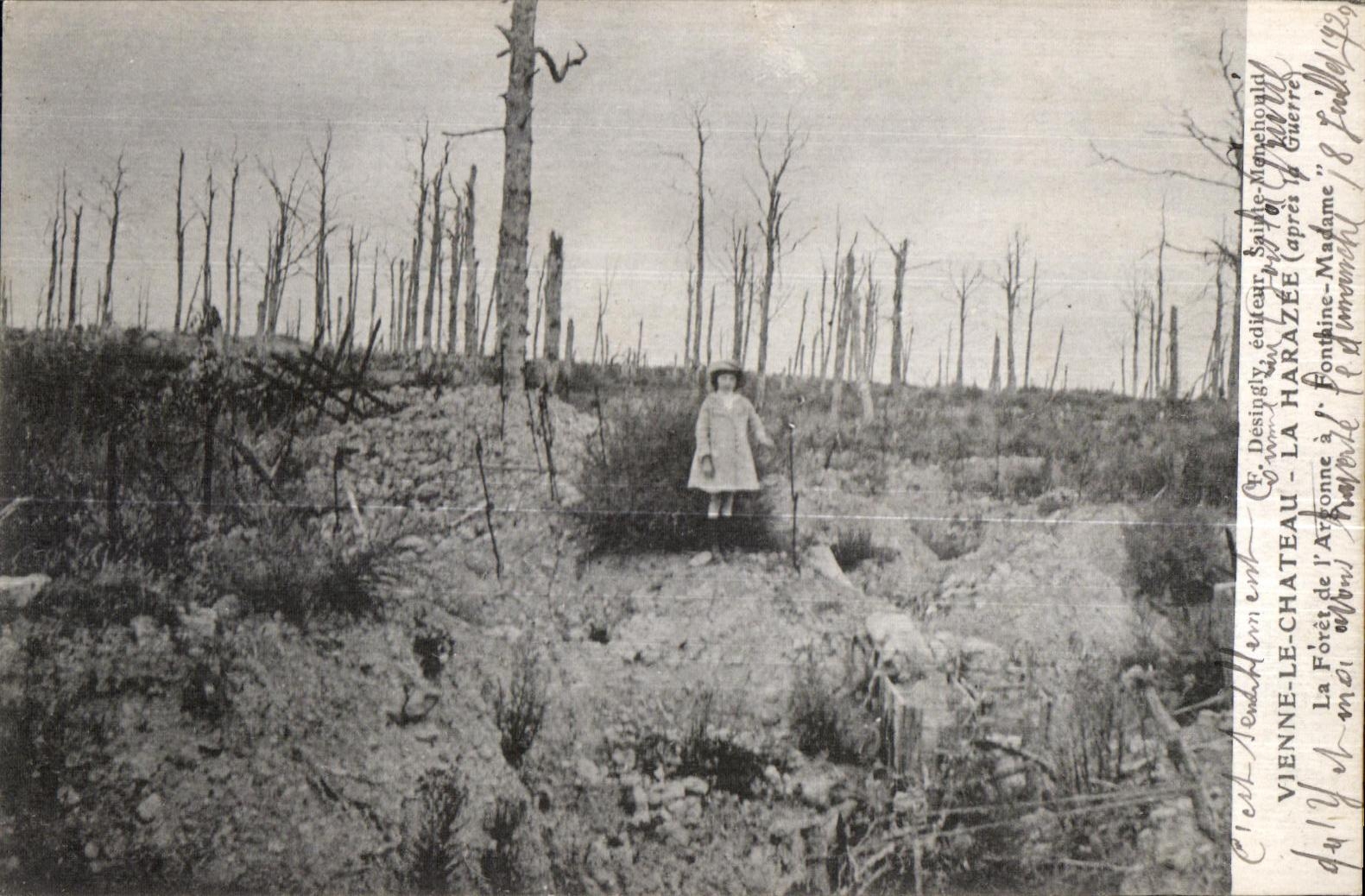 Forêt de l'Avonne — après la Guerre — éditeur Desingy, La Harazée