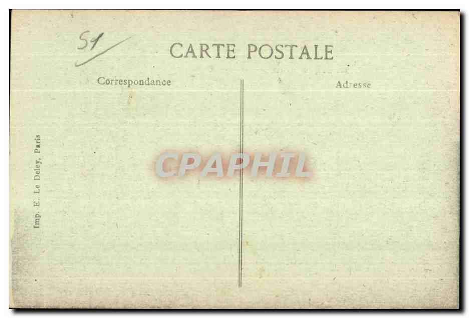 CPA 1914 Bataille de la Marne du 6 au 12 Sept Maurupt Marne L Eglise Militaria — Rückseite