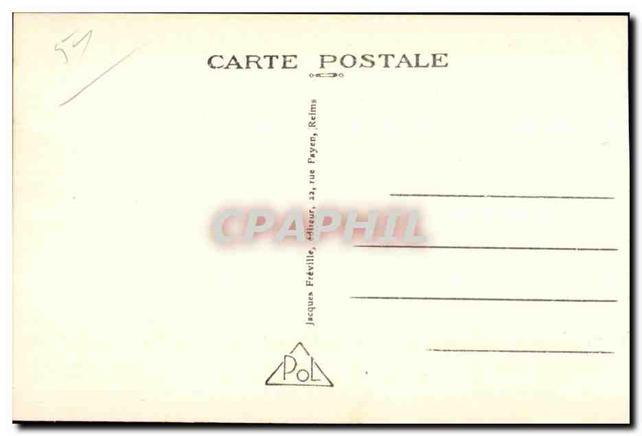 CPA Militaria CPA Souain-Le Cimetiere militaire — Rückseite