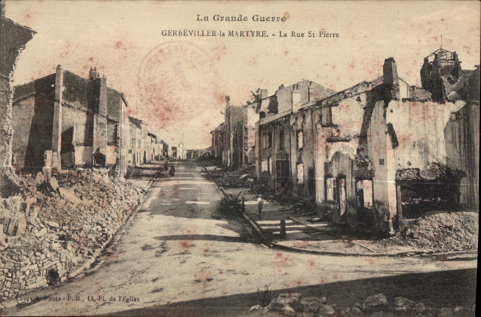 CPA Militaria CPA Le Grande Guerre Gerbeviller la Martyre