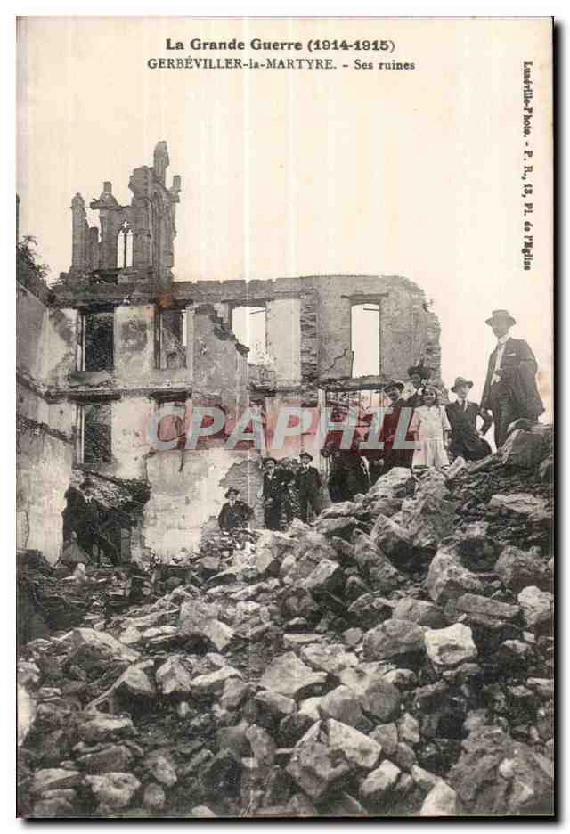 Gerbéviller-la-Martyre — Ses ruines — Lambert-Photo, R. II, 13, Pl. de l'Angle