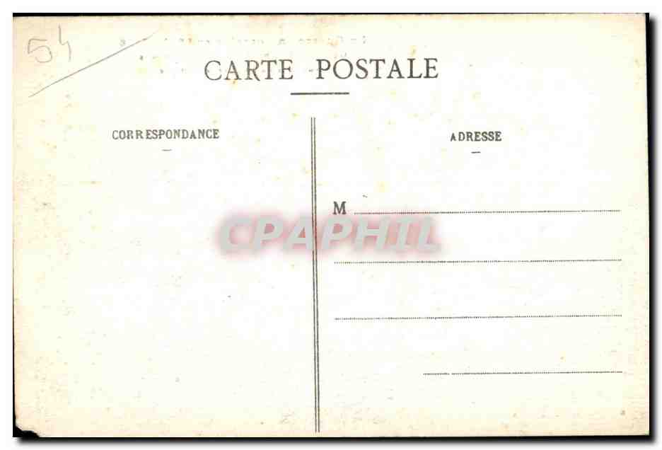 CPA Militaria CPA La Guerre en Lorraine en 1914-16 Gerbeviller bombardee — Rückseite