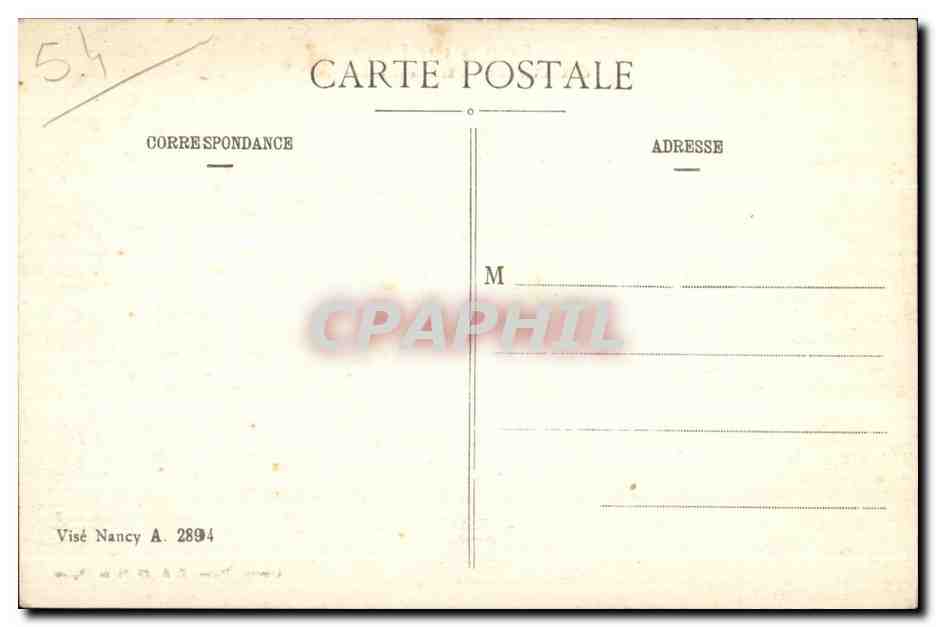 CPA Militaria CPA Gurerre 1914-1915 Gerbeviller Une rue incendice — Rückseite