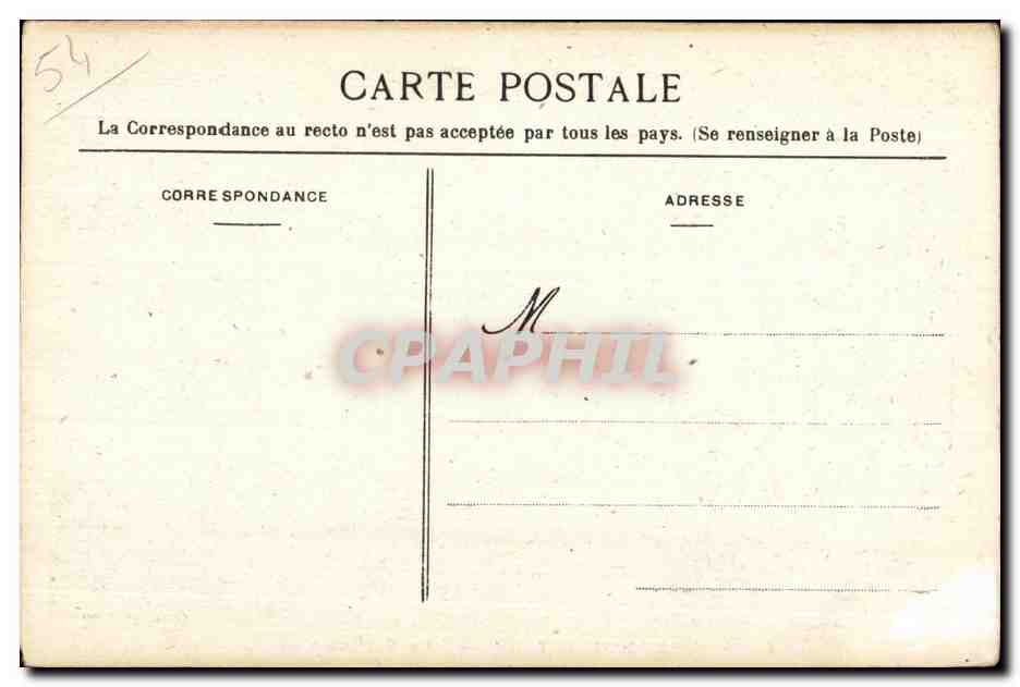 CPA Militaria CPA Gerbeviller La Martyre vue Generale — Rückseite