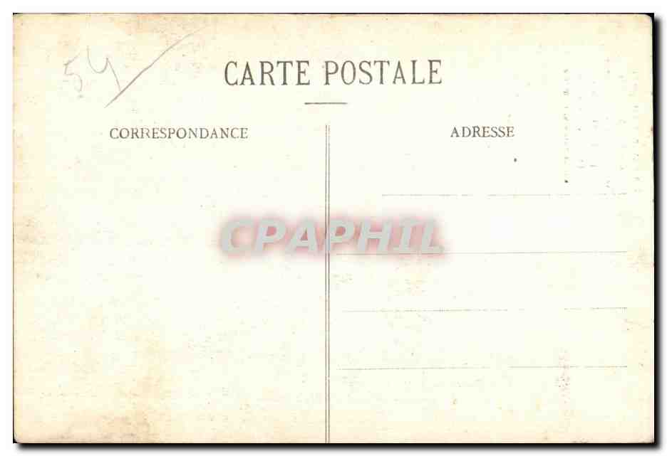 Gerbéviller — Croix de cimetière devant les ruines après la guerre — éditeur Laueville, n°54 — Rückseite