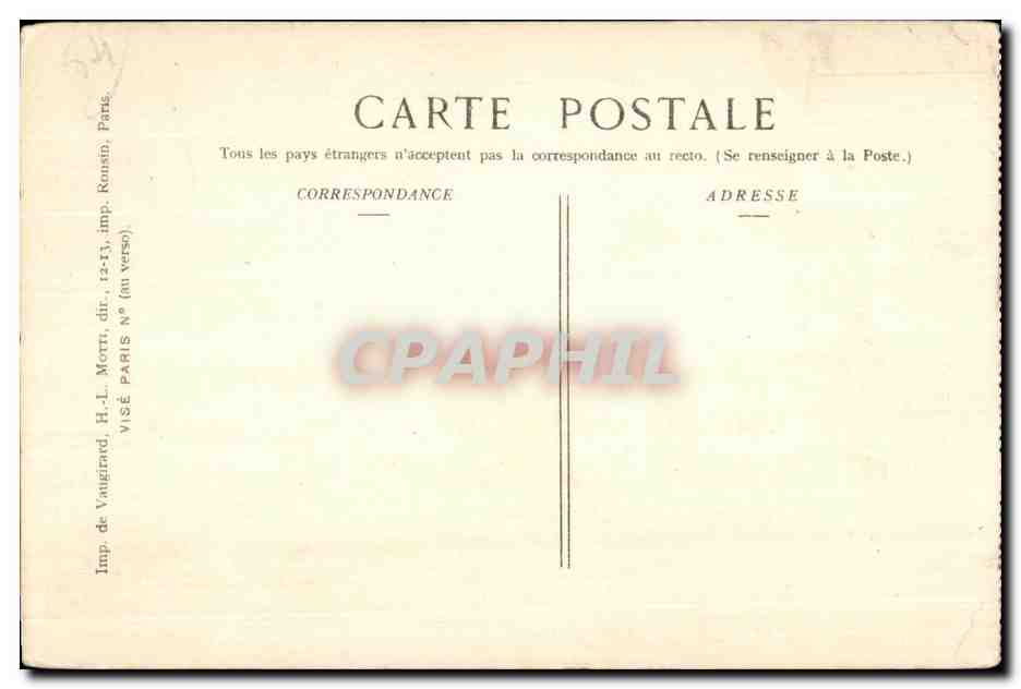 CPA Militaria CPA Guerre 1914-1915 Gerbeviller Interieur de l Eglise  — Rückseite