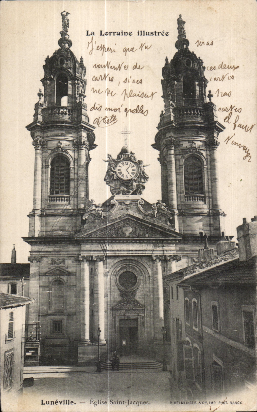 CPA Militaria CPA Lorraine Illustree Luneville Eglise Saint Jaques