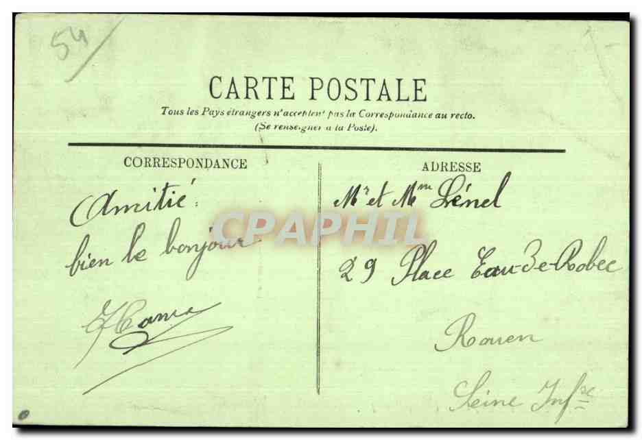 CPA Militaria CPA Luneville Le Chateau Enfants — Verso