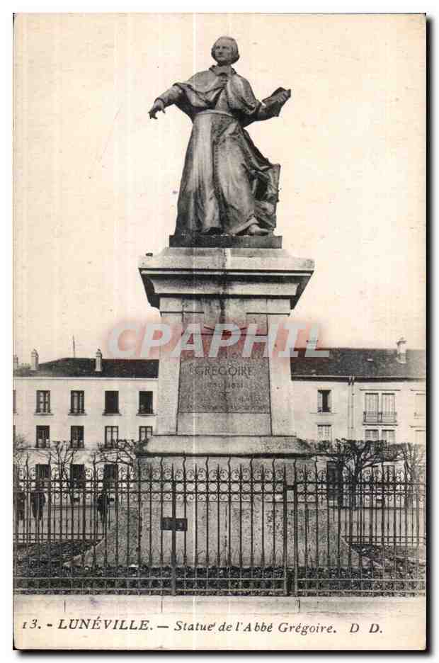 Lunéville — Statue de l'Abbé Grégoire — D. D.