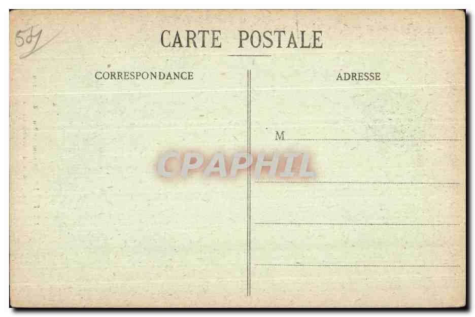 CPA Militaria CPA Lunville Monumnent Emile Erckmann Inaugure le 14 Decembre 1902 — Verso