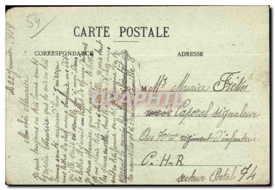CPA Luneville La Gare La Passerelle — Verso
