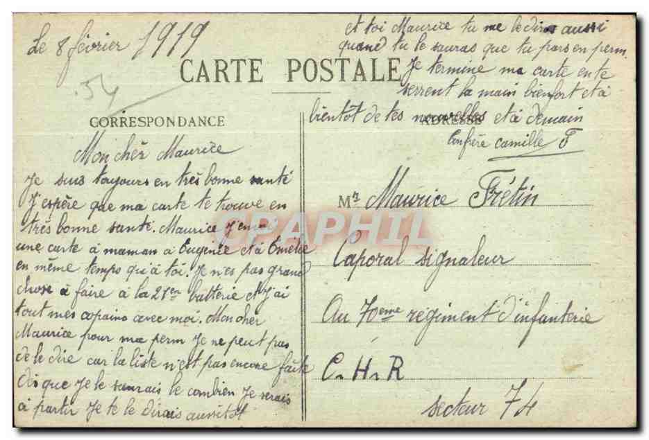 Lunéville au XVIIIe siècle — Le Château — Le Rocher — Quantin, Lib.éditeur, Lunéville — Cliché Henry — Rückseite