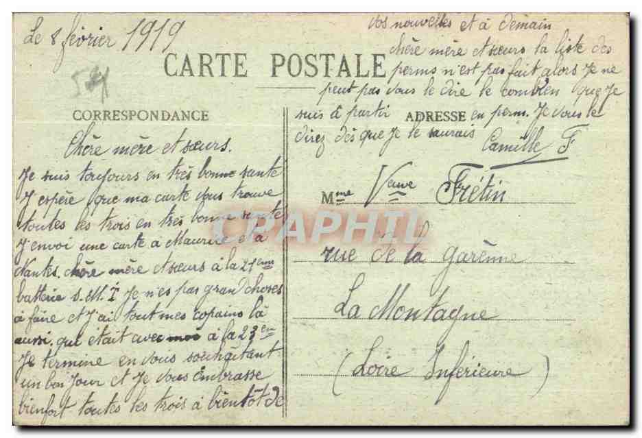 Lunéville au XVIIIe siècle — Le Château, d'après Héré — Quantin, lib.éditeur, Lunéville — Rückseite