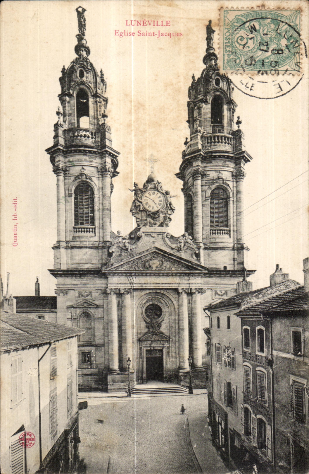 Lunéville — Église Saint-Jacques — Quantin, lith.-édit.
