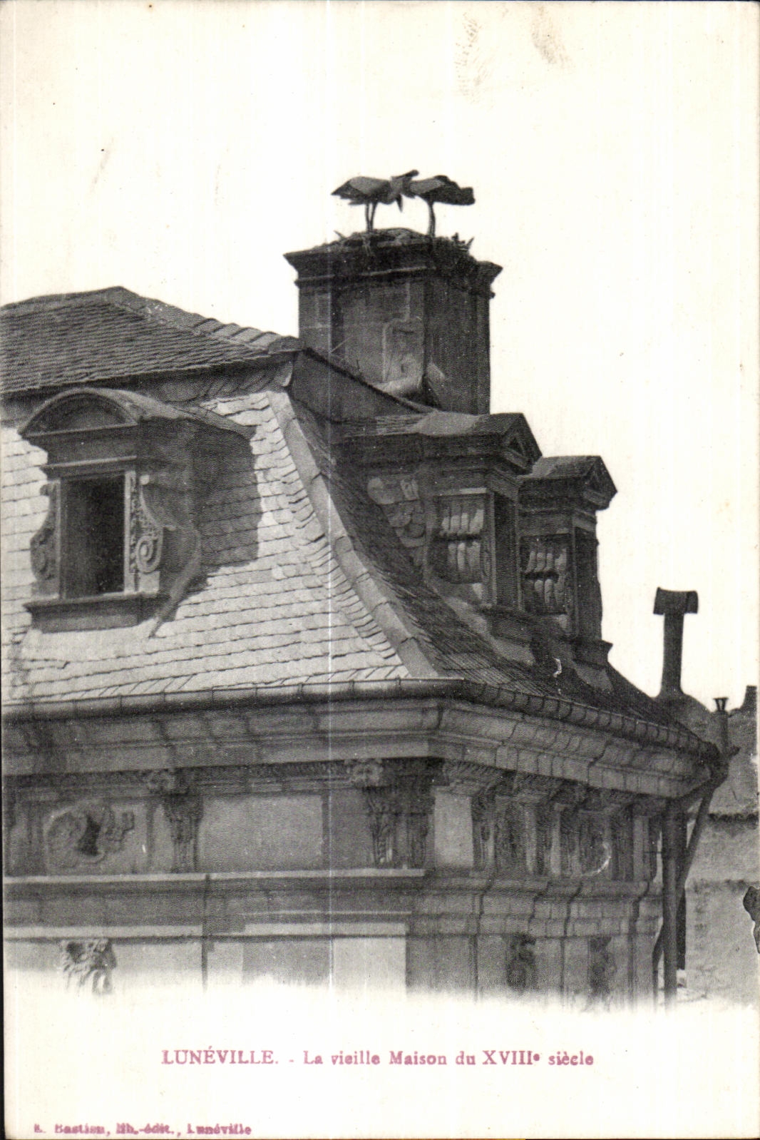 Lunéville - La vieille Maison du XVIIIe siècle — S. Bastien, lith. - Lunéville