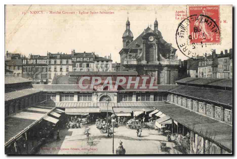CPA Nancy Marche Couvert Eglise Saint Sebastien