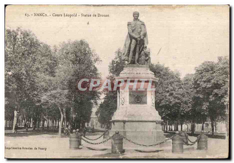 Nancy - Cours Léopold - Statue de Dronot