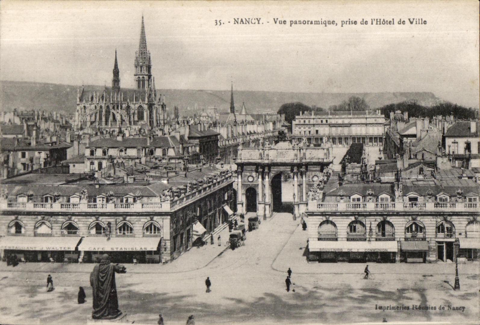 CPA Nancy Vue panoramique prise de l Hotel de Ville