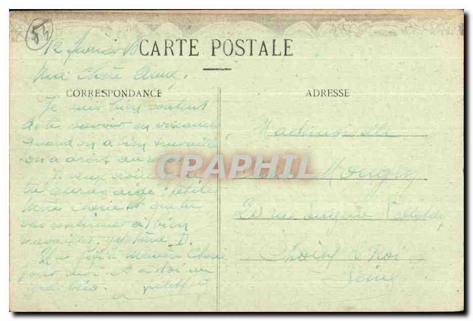 CPA Souvenir de Nancy Folklore Costume Alsace lorraine Femme — Verso