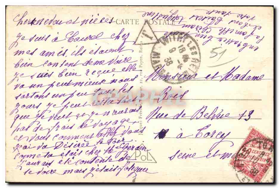 Reims Cours JB Langlet — Verso