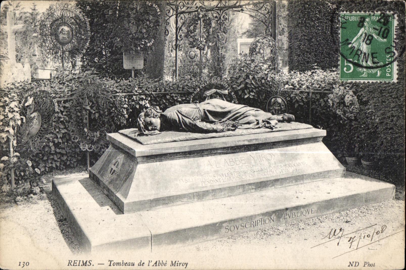 Reims Tombeau de I Abbe Miroy
