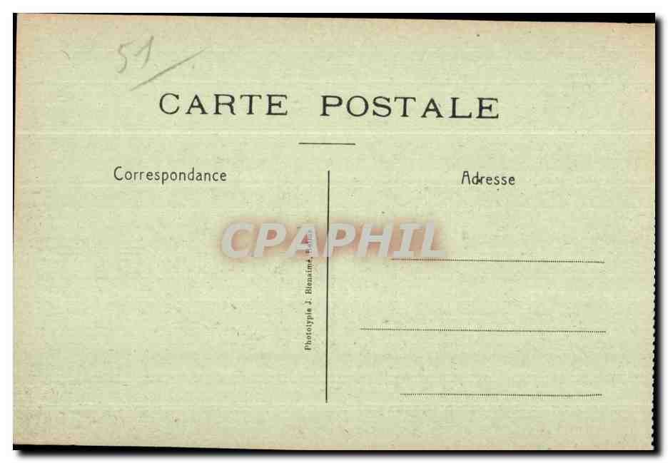 Reims En Ruines Boulevard St Marceaux Militaria  — Verso
