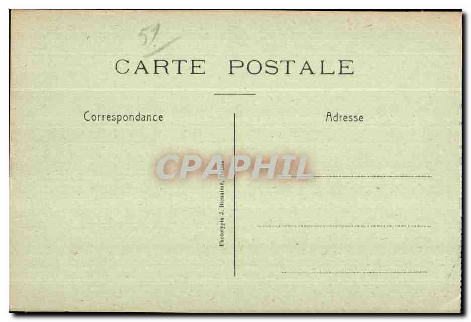 Reims en ruines — Rue de Soissons — Michaud, édit., Reims — Rückseite