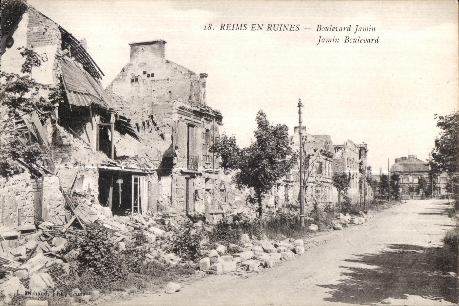Reims En Ruines Boulevard Jamin Miltiaria