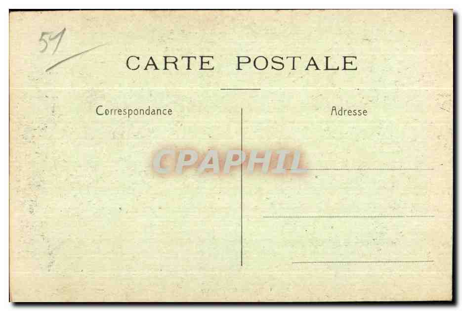 CPA Reims avant la Grande Guerre Vue Generale de la Place d Erlon Vers St Jacques — Rückseite