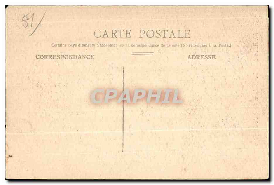 CPA Reims Porte de la cour du Chapitre  — Verso