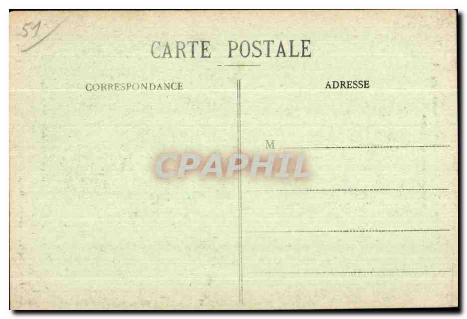 Reims in den Jahren der Bombardements 1914-18 — Rue Brulée verwandelt in ein Möbelgeschäft — Visé Épernay, 802 — Rückseite