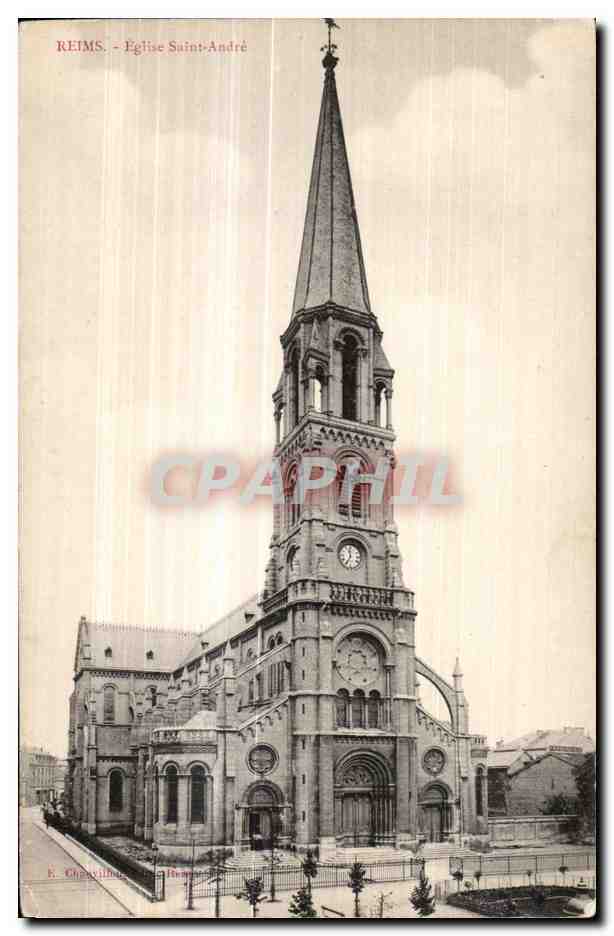 Reims - Église Saint-André — Éditeur E. Chavellings, n° de série 54