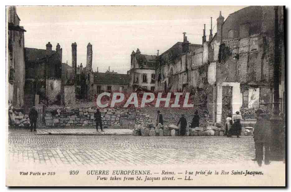 Reims — Vue prise de la Rue Saint-Jacques — Visé Paris n° 259