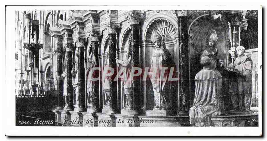 CPA Reims Eglise S Remy Le Tombeau