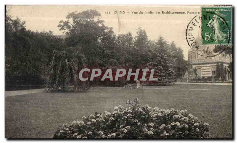 Reims — Vue du Jardin des Établissements Pommer — n°123