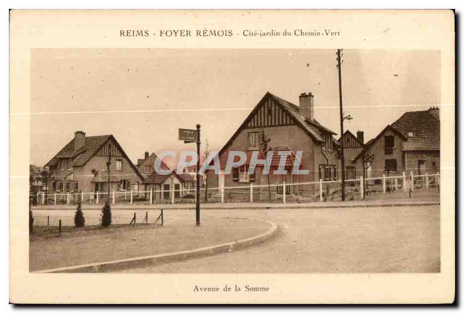 Reims - Foyer Rémois - Cité-jardin du Chemin-Vert — Avenue de la Somme