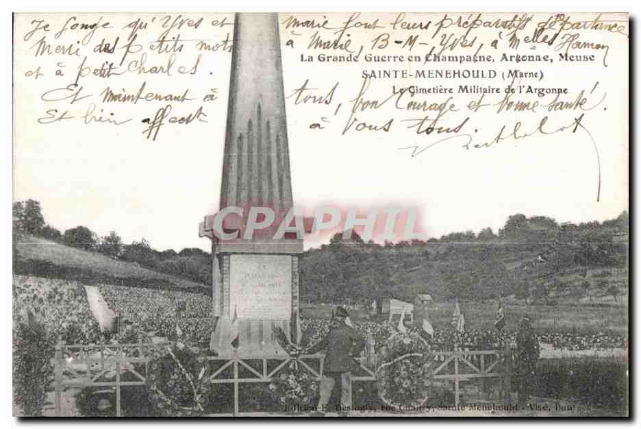 Cimetière Militaire de Sainte-Menehould — Argonne — Meuse — La Grande Guerre