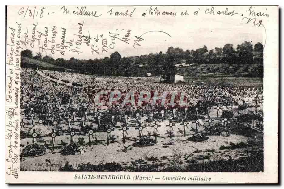CPA Sainte Menehould (Marne) Cimetiere militaire