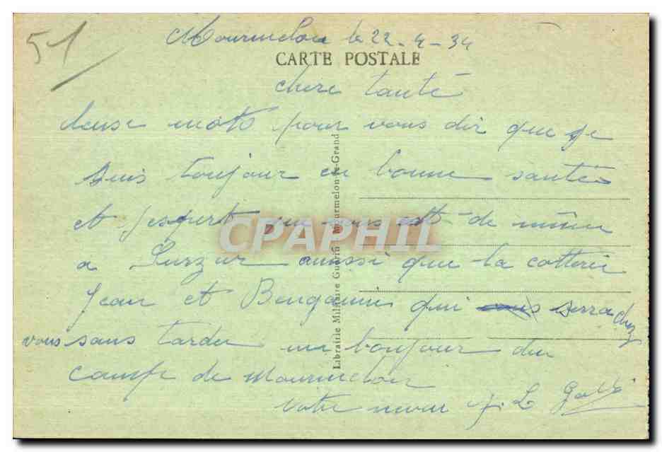 Camp de Mourmelon - Le Nouveau Camp de Division - Réfectoire et Pavillon de Troupe — Verso