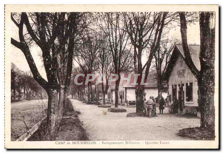 Camp de Mourmelon — Baraquements Militaires - Quartier Loano — CPAPHIL