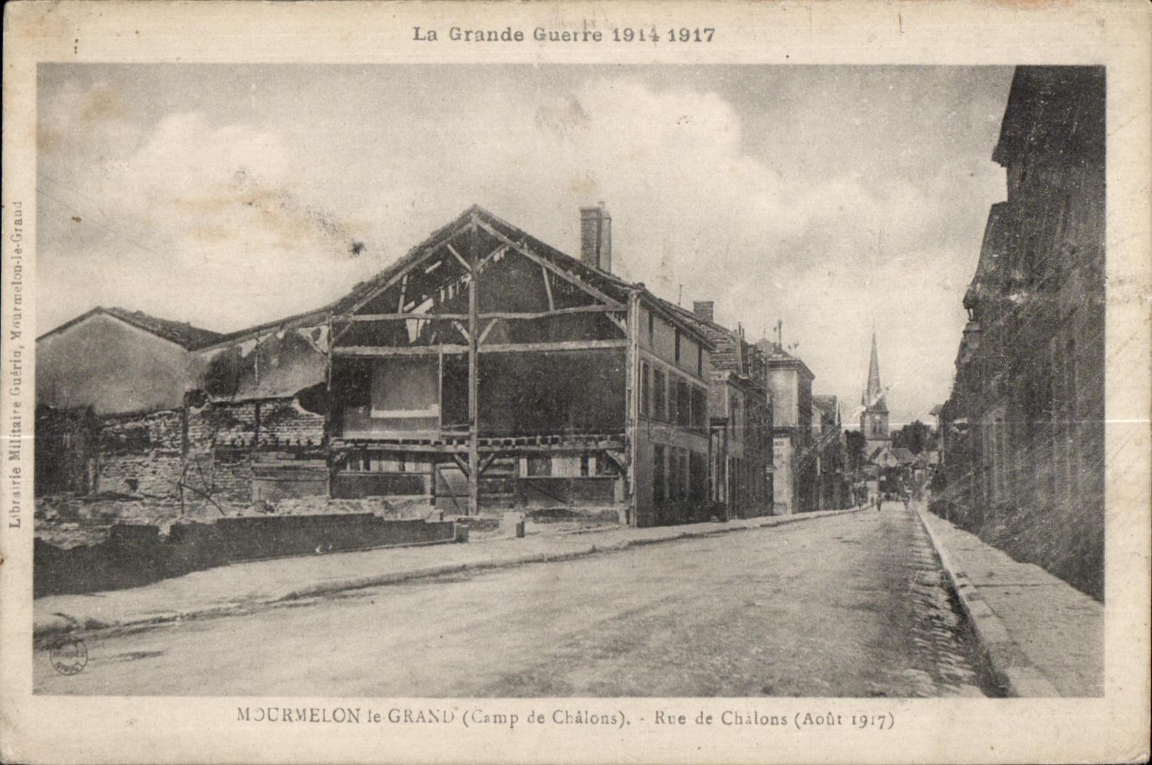 Mourmelon le Grand (Camp de Châlons) — Rue de Châlons — Librairie Militaire Guérin, Mourmelon-le-Grand