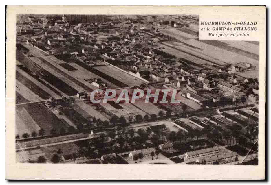 Mourmelon-le-Grand et le Camp de Châlons — Vue prise en avion