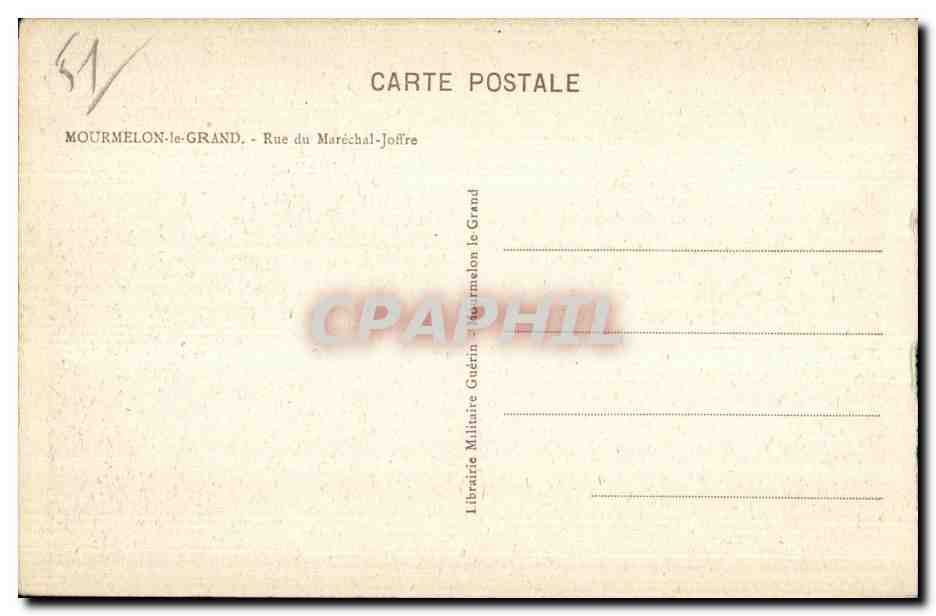 Mourmelon-le-Grand — Rue du Maréchal-Joffre — Librairie Militaire Guérin — Reverso