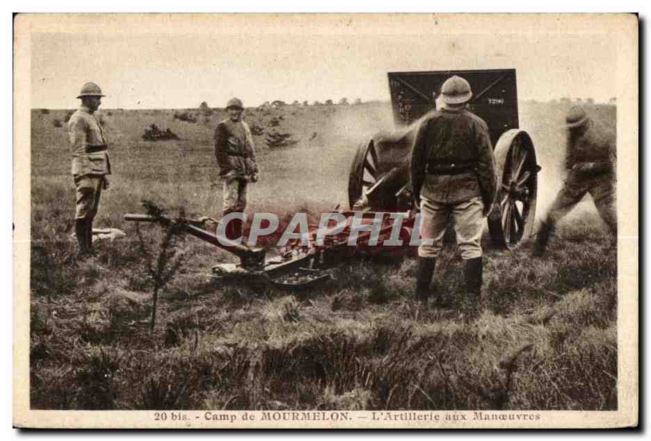 Camp de MOURMELON — L'Artillerie aux Manœuvres — 20 bis
