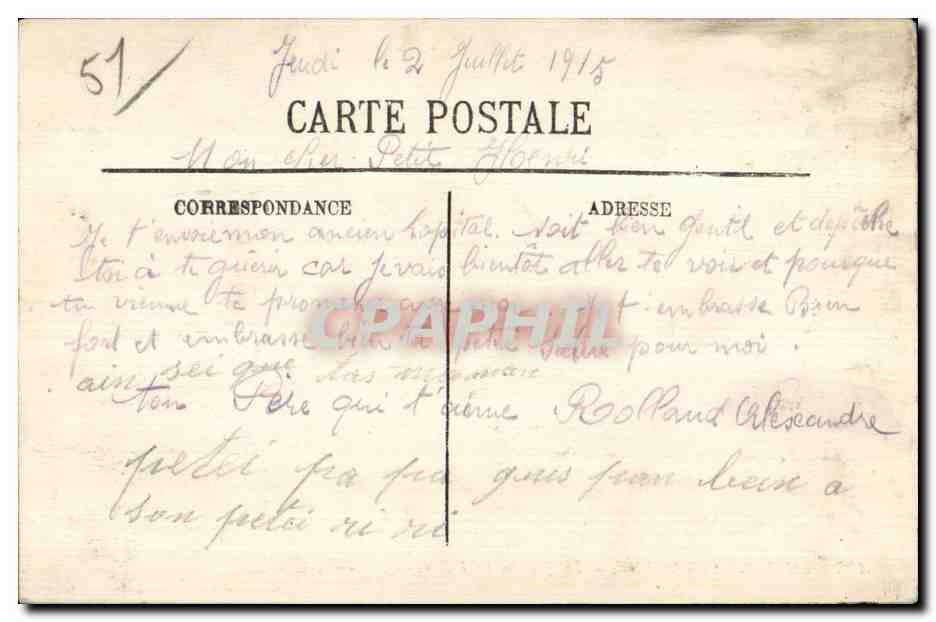 Chalons-sur-Marne — Le Quartier Corbineau — 5e Chasseurs — LL. — Reverso