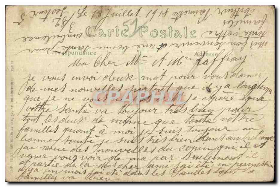 Chalons-sur-Marne — Le Quartier Forgeot — éditeur ND JROT, n° 53 — Reverso