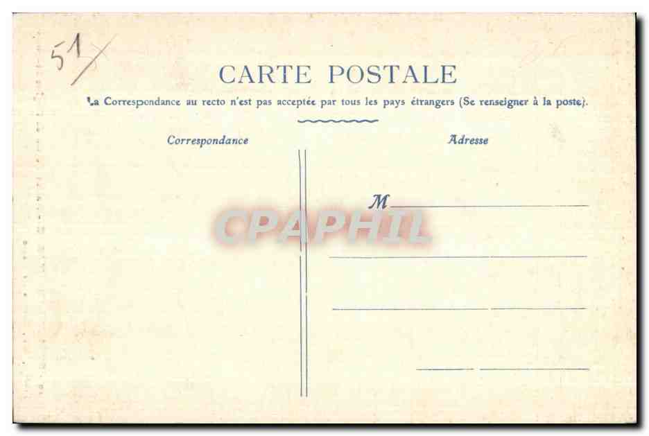 CPA Chalons Sur Marne Ancien Portail de I Eglise St Loup Bibliotheque et musee Library — Verso