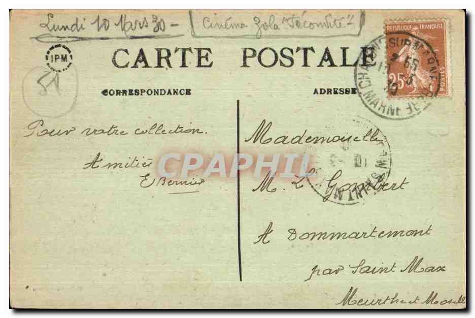 CPA Cimetiere Militaire de Chalons sur Marne Militaria — Verso